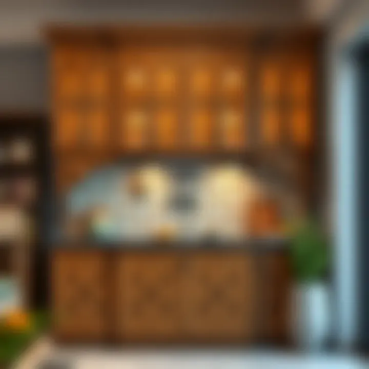 Beautifully Decorated Cabinets with Unique Patterns Beautifully decorated cabinet with unique patterns