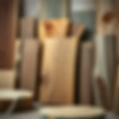 Different wood types showcasing their natural grains