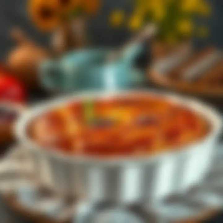 Deliciously baked cake in a borcam dish