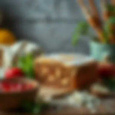 Ingredients for airfryer cake with borcam