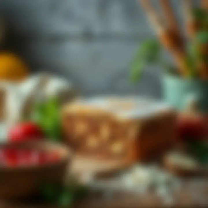 Ingredients for airfryer cake with borcam