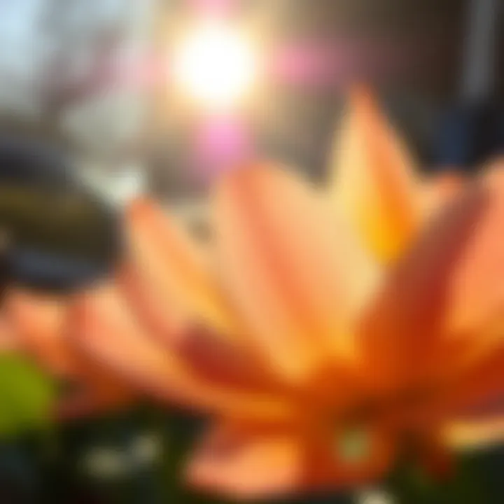 Sunlight Through Petals An artistic depiction of sunlight filtering through petals