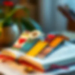 Colorful bookmark designs showcasing various styles and materials