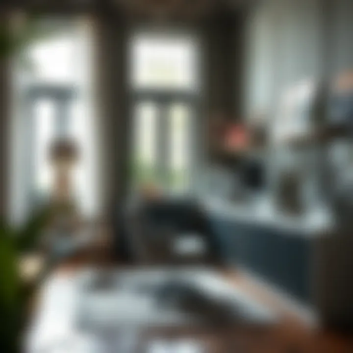 Elegant workspace featuring bordo accents and harmonious color palette