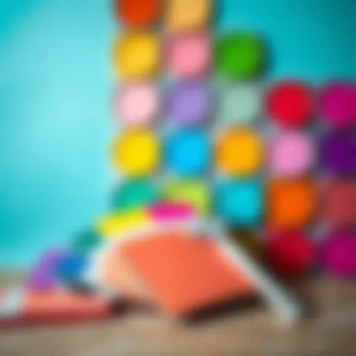 Exploring Color Choices for Home Decor Vibrant color palette showcasing various paint samples