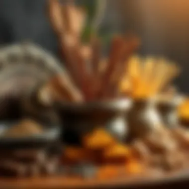 Exploring the Ingredients of Buhur Traditional incense materials displayed elegantly