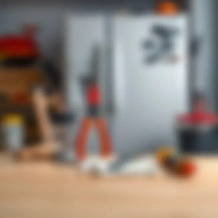 Tools needed for painting a refrigerator Essential tools for refrigerator painting