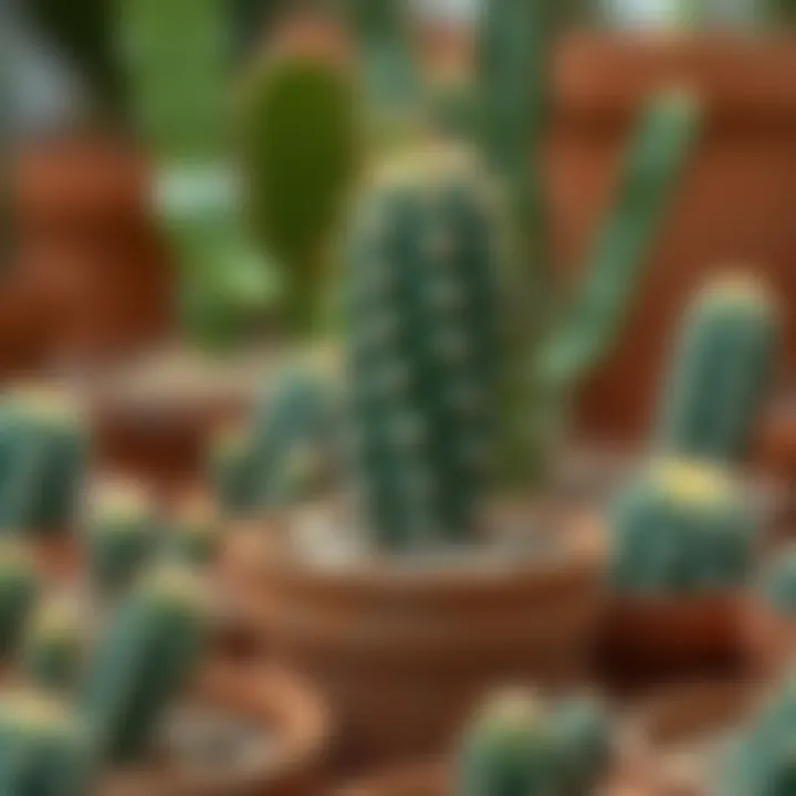 Infographic on cactus care and pot selection tips