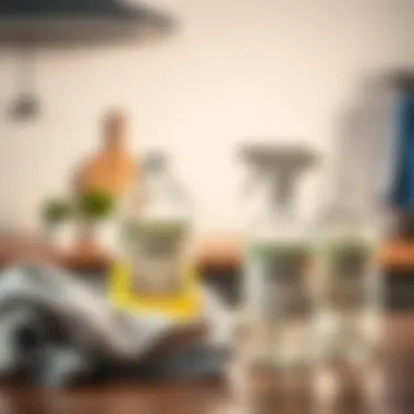 Chemical solutions for cleaning kitchen cloths