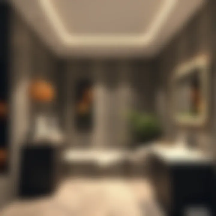 Contemporary bathroom featuring innovative materials