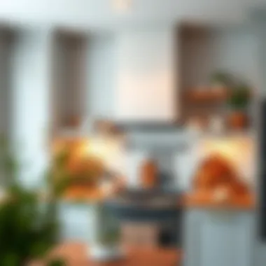 Creative Kitchen Hood Placement Creative kitchen hood placement enhancing the overall decor