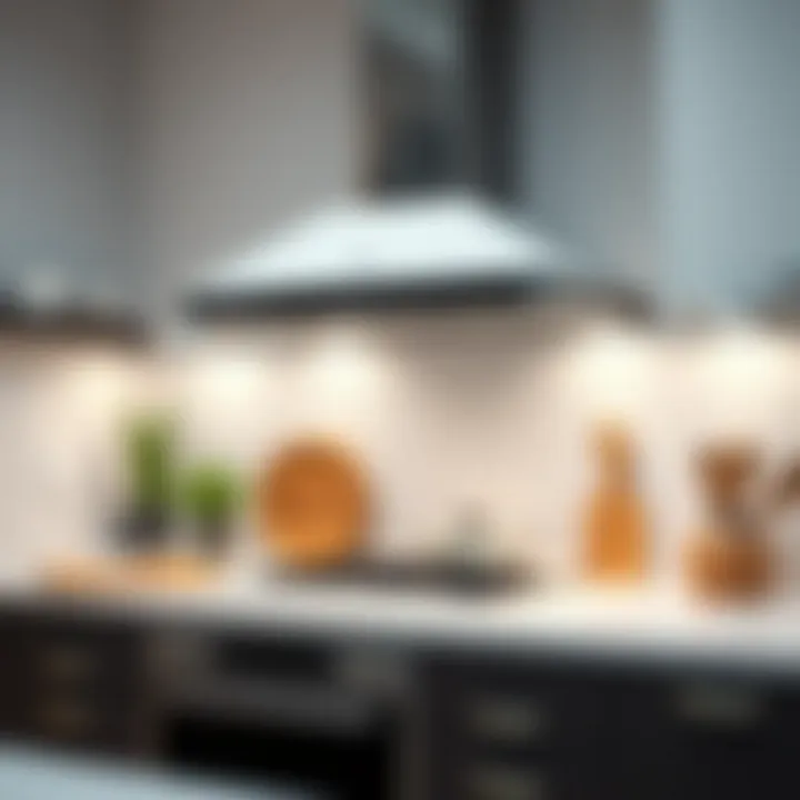 Functional Kitchen Hood in Design Functional kitchen hood demonstrating practical use in design