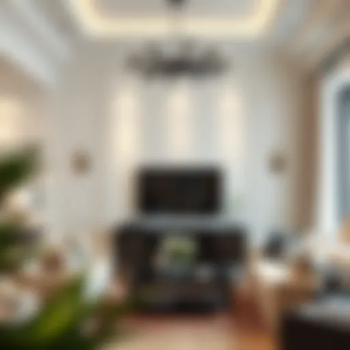 Elegant Decorative Molding in Living Room Elegant decorative molding enhancing living room aesthetics