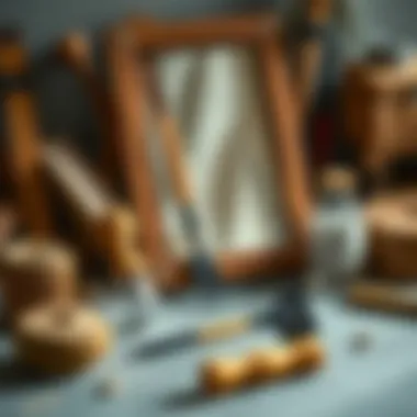 Detailed materials required for crafting a mirror frame