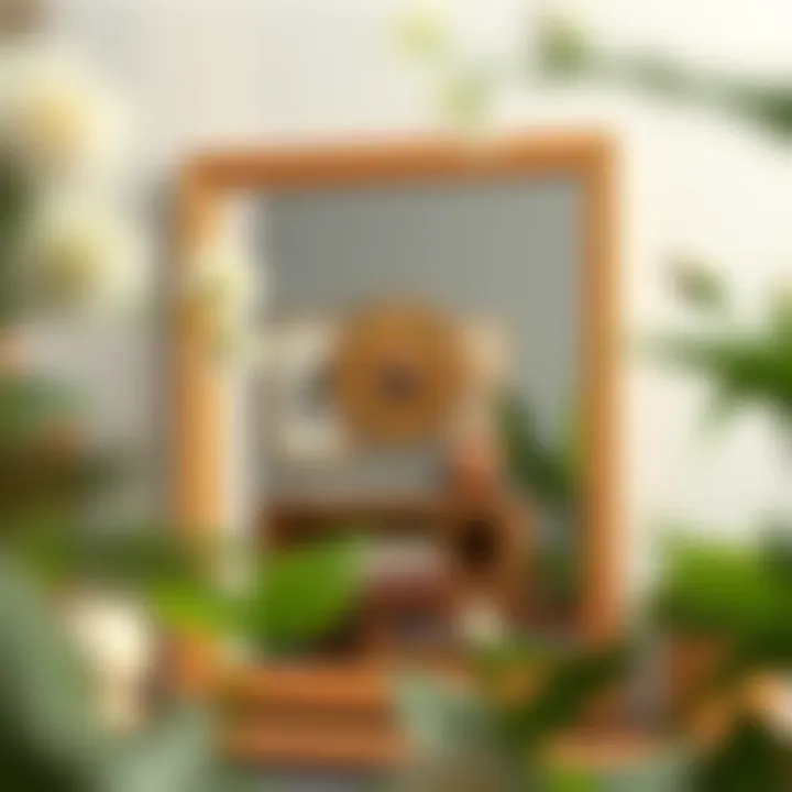 Step-by-step visual guide for creating a mirror frame