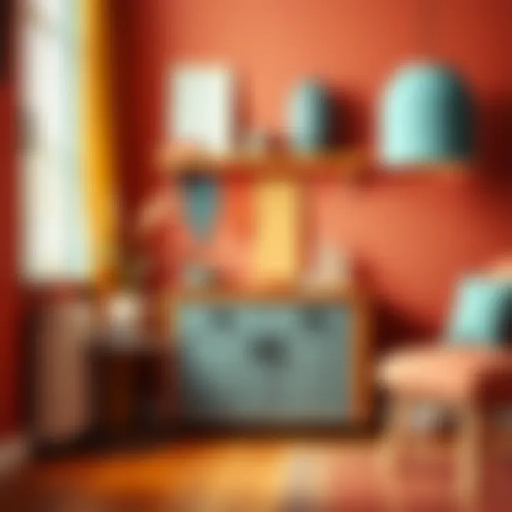 A vibrant color palette showcasing various paint shades