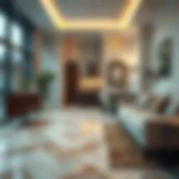 Elegant tiled flooring enhancing home ambiance