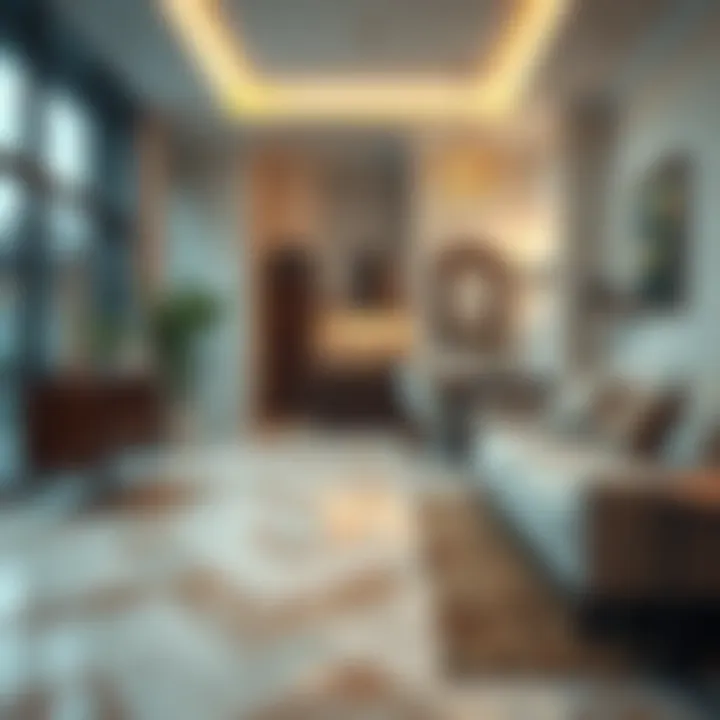 Elegant tiled flooring enhancing home ambiance