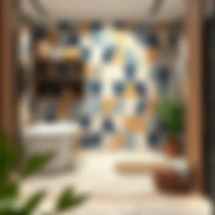 Vibrant ceramic tile transformation