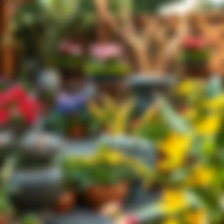 A beautifully landscaped garden showcasing harmonious plant arrangements.