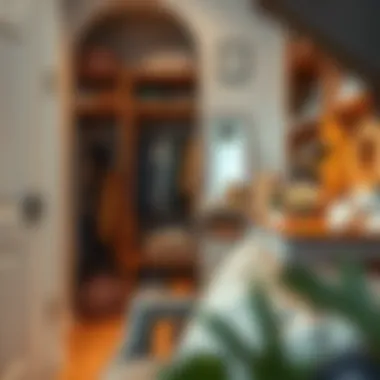 Personalized touches in a beautifully organized dressing room