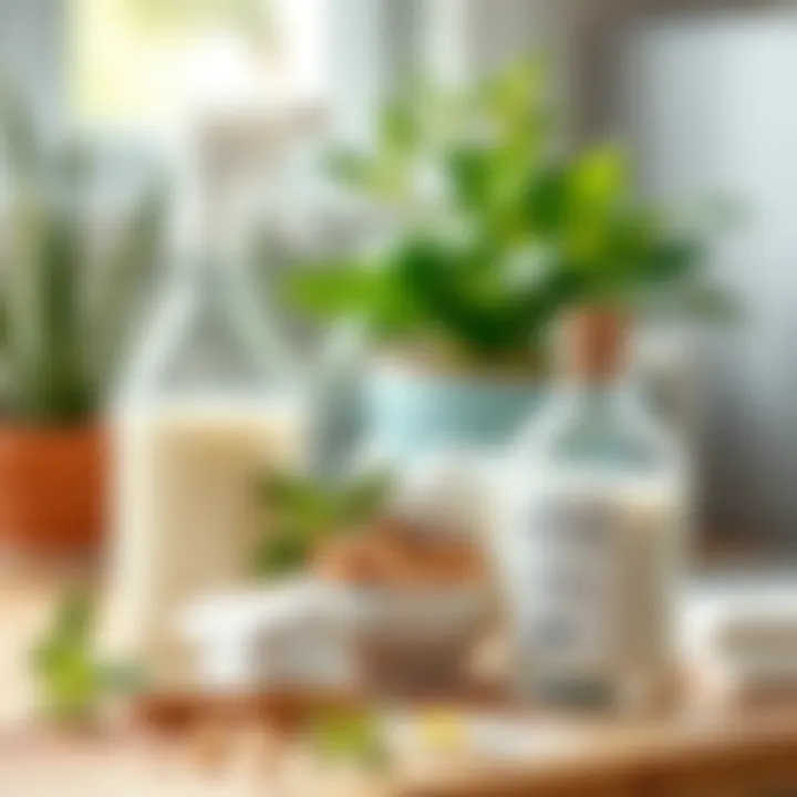 Natural ingredients for cleaning hot silicone