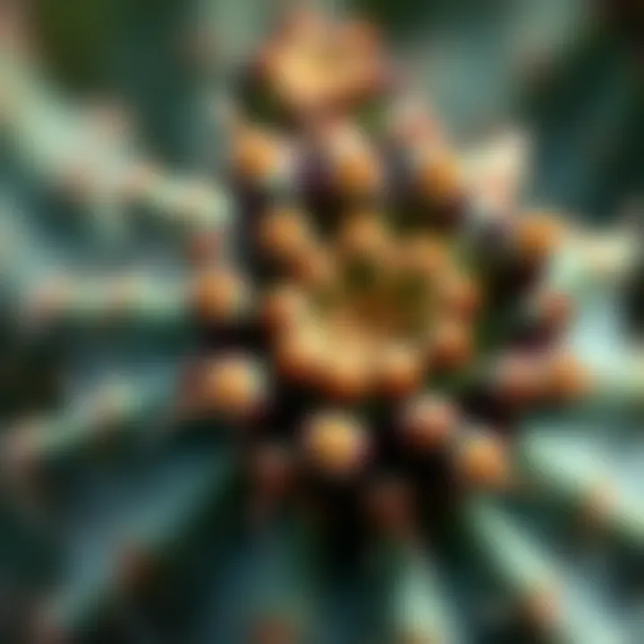Intricate Details of Cactus Blossoms Close-up of a cactus flower