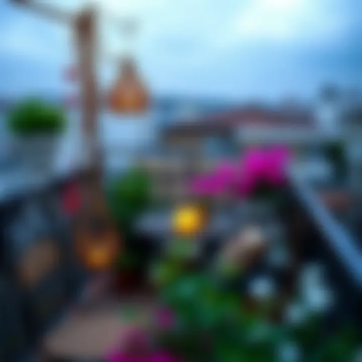 Innovative Decor Ideas for Balconies Creative decoration ideas with hanging balcony tables