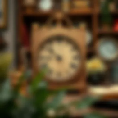 Finished handmade clock displayed