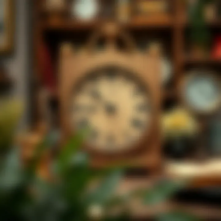 Finished handmade clock displayed