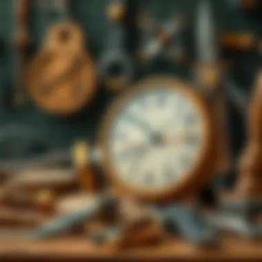 Tools used in clock making