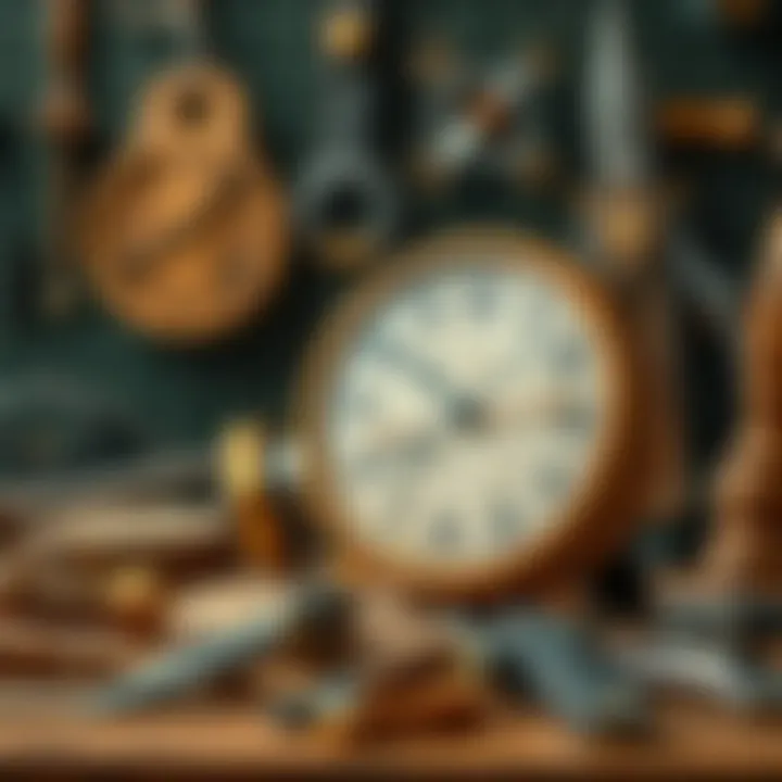 Tools used in clock making