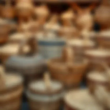 Variety of Basket Designs Different types of baskets displayed