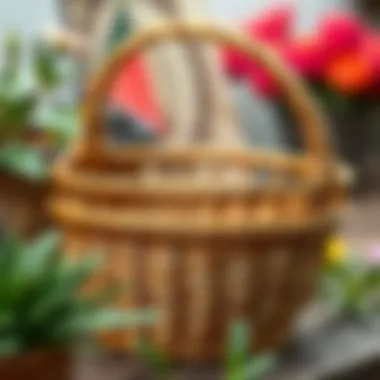 Exquisite Woven Basket A beautifully woven basket