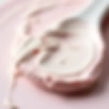 A close-up of softened finger paint