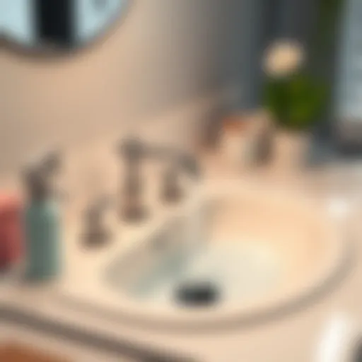 Clogged sink illustration