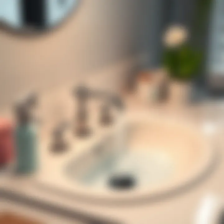 Clogged sink illustration