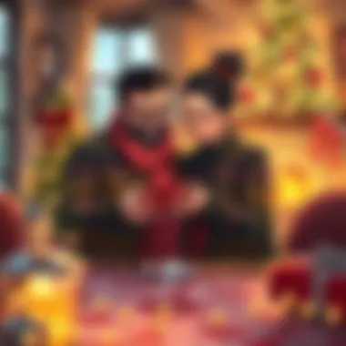 A heartwarming moment capturing the essence of gift giving.