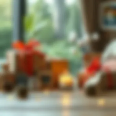 A thoughtful selection of gifts representing cherished memories.