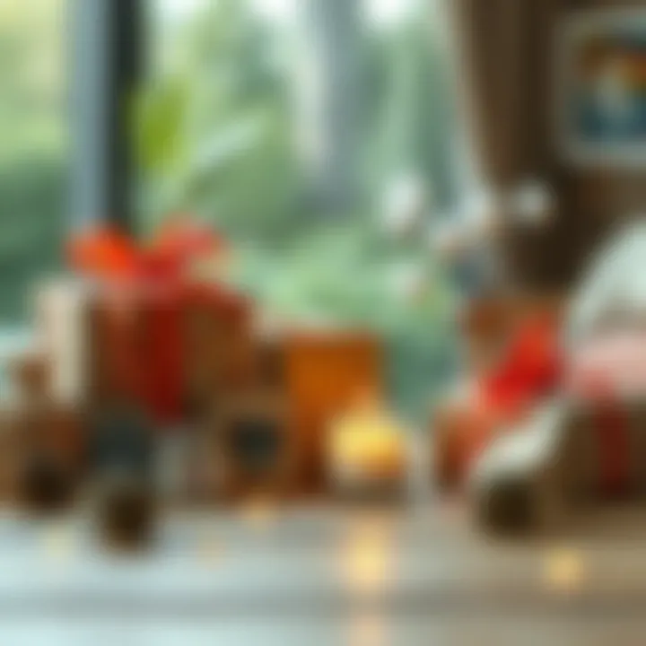 A thoughtful selection of gifts representing cherished memories.