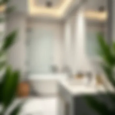 Luxurious modern bathroom design with sleek fixtures