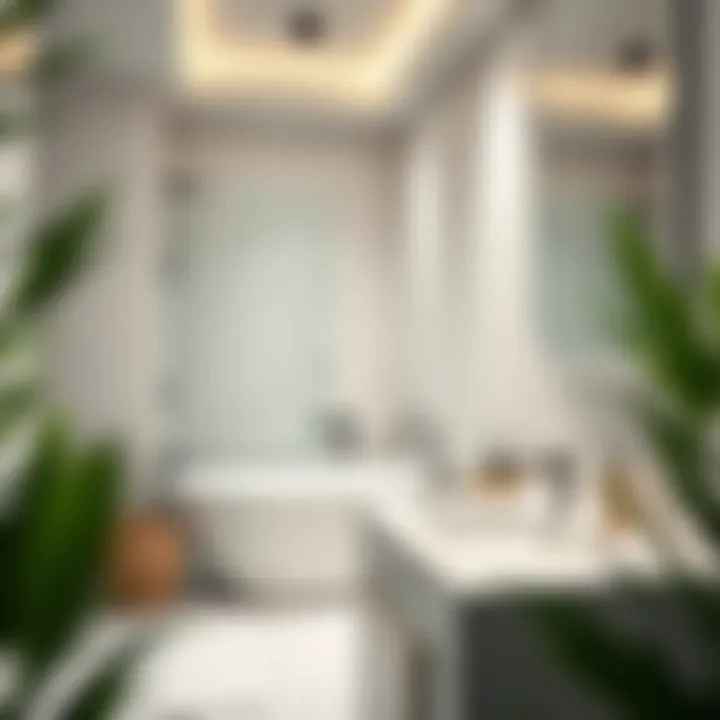 Luxurious modern bathroom design with sleek fixtures