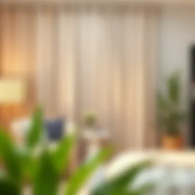 DIY curtain project enhancing home aesthetics