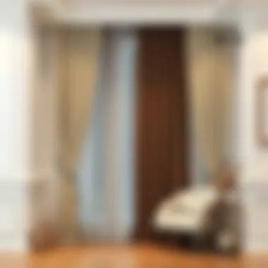 Contemporary curtain design showcasing elegance