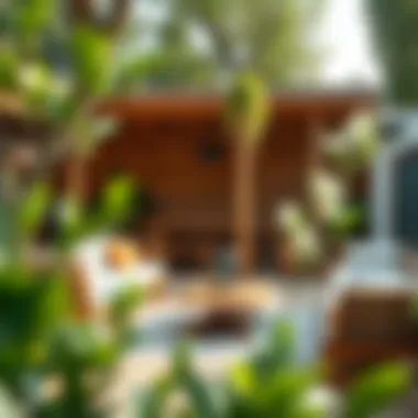 An inviting outdoor space designed for relaxation and enjoyment.