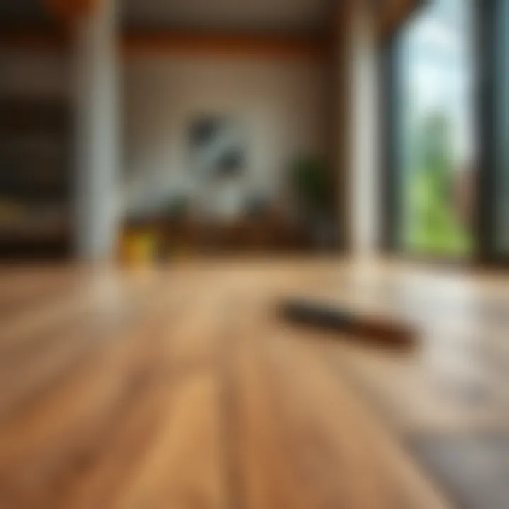 New hardwood flooring installation over existing floor