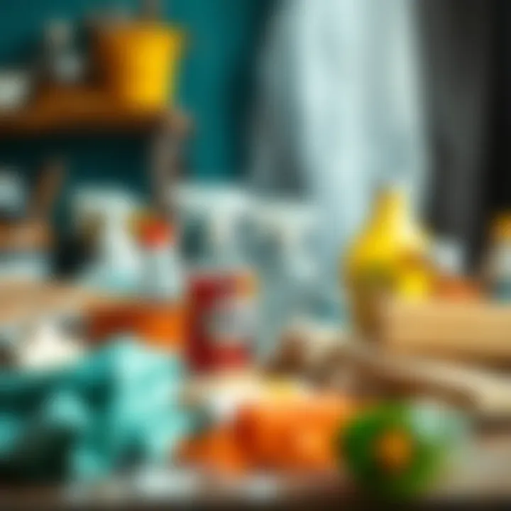 An array of household items suitable for removing rust stains