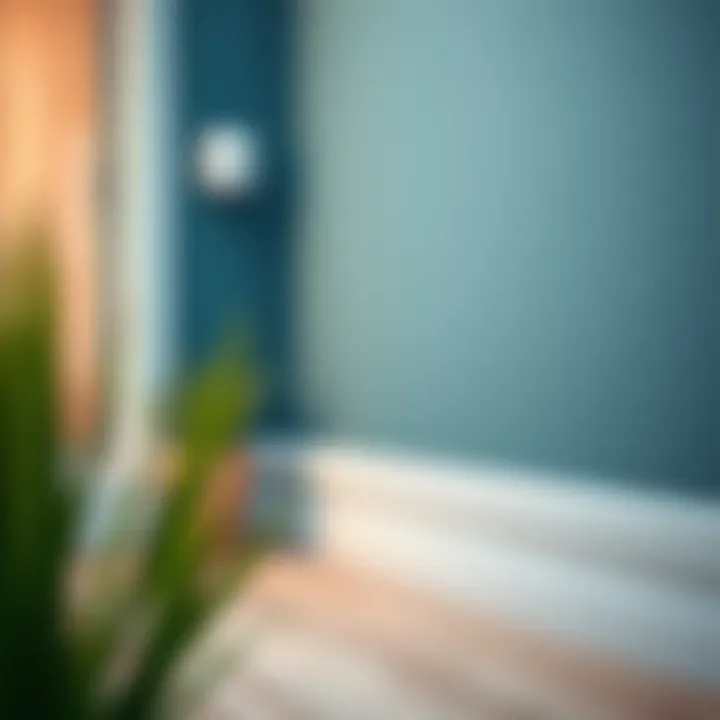 Installation of plastic skirting board showcasing its practical application.