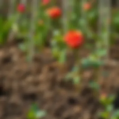 Preparing the soil for rose planting