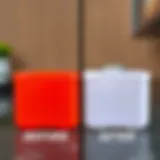 Transformation of a Silicone Case Before and after comparison of a silicone case's color